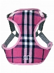PRETTY PAWS HARNAIS POUR CHIEN NEWPORT PINK (CARREAUTÉ ROSE) GRANDEUR 0