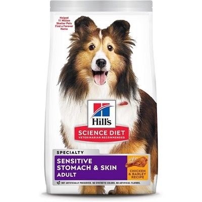 SCIENCE DIET CHIEN TOUTE RACE PEAU ET ESTOMAC SENSIBLE 30LBS