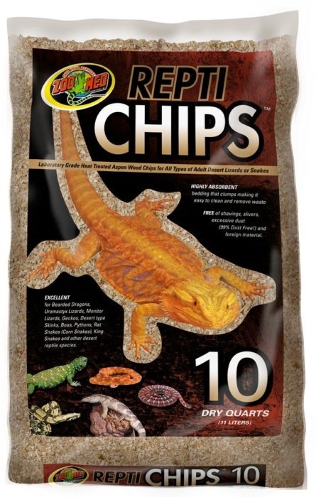 ZOOMED-REPTI CHIPS SUBSTRAT DE COPEAUX DE BOIS POUR LÉZARDS 11L