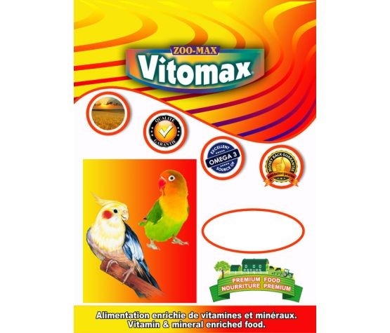 VITOMAX NUTRITION AVANCÉE POUR COCKATIELS ET INSÉPARABLES 5KG