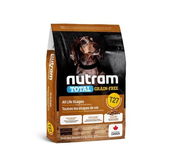 NUTRAM (T27) NOURRITURE CHIEN PETITE RACE S.G POULET ET DINDE 5.4KG