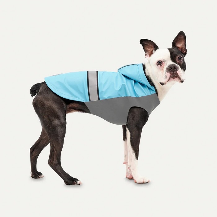 GOOEEZ IMPERMÉABLE RÉFLÉCHISSANT À CAPUCHON BLEU XLARGE