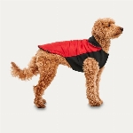 GOOEEZ MANTEAU COL MONTANT POUR CHIEN ROUGE ET NOIR LARGE