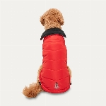 GOOEEZ MANTEAU COL MONTANT POUR CHIEN NOIR ET ROUGE XLARGE