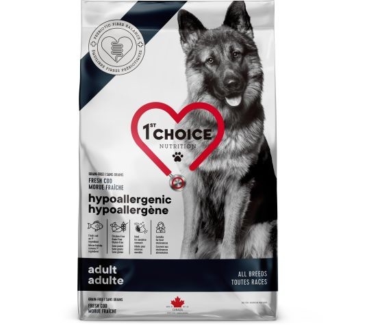 1ST CHOICE CHIEN TOUTES RACES SG HYPOALLERGÈNE À LA MORUE 2KG