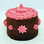 CROC CAKE GÂTEAU POUR CHIEN POULET ET FROMAGE AVEC GLAÇAGE ROSE 200GR