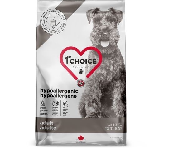 1ST CHOICE CHIEN HYPOALLERGENE AU CANARD 4.5KG