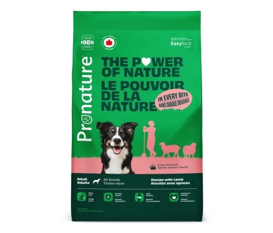PRONATURE NOURRITURE POUR CHIEN DE TOUTE RACE À L'AGNEAU 11.3KG