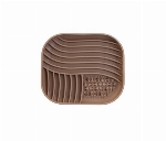 DEXYPAWS TAPIS EN SILICONE ANTI-GLOUTON CARRÉ COULEUR AFFOGATO