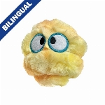 FOUFIT FUZZY WUZZY GOOF PELUCHE-BALLE JAUNE PETIT (3 POUCES)