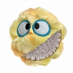 FOUFIT FUZZY WUZZY GOOF PELUCHE-BALLE JAUNE PETIT (3 POUCES)