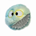 FOUFIT FUZZY WUZZY GOOF PELUCHE-BALLE BLEU/JAUNE LARGE (4 POUCES)