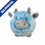 FOUFIT FUZZY WUZZY MOOMOO PELUCHE-BALLE VACHE LARGE (4.5 POUCES)