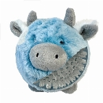 FOUFIT FUZZY WUZZY MOOMOO PELUCHE-BALLE VACHE LARGE (4.5 POUCES)