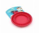 MESSY MUTTS BOL RÉTRACTABLE EN SILICONE 1.75 TASSES ROUGE