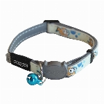 ROGZ GLOWCAT COLLIER LUMINEUX DANS LE NOIR POUR CHAT MOTIF POISSONS JAUNES (8-12 PO)