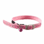 ROGZ SPARKLECAT COLLIER BRILLANT POUR CHAT COULEUR ROSE (8-12PO)