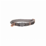 ROGZ URBANCAT COLLIER AVEC ACCENT OR ROSE POUR CHAT COULEUR GRIS (8-12PO)