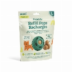 WOOF PET RECHARGE POUR JOUET PUPSICLE BEURRE D'ARACHIDES & POULET LARGE (7 PCS)