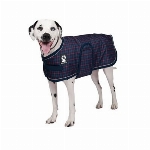 SHEDROW K9 GLACIER MANTEAU AVEC CARREAUX BLEU MARIN POUR CHIEN SMALL/MEDIUM