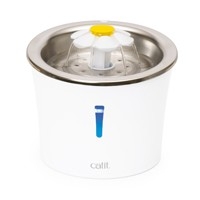 CATIT FONTAINE POUR CHAT AVEC FLEUR ET DESSUS EN STANLESS 3 LITRES