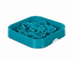 MESSYMUTTS BOL RALENTISSEUR POUR CHIEN CARRÉ BLEU 8 TASSES
