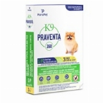 K9 PRAVENTA TRAITEMENT TOPIQUE MENSUEL CONTRE LES PUCES/TIQUES CHIENS -4.5KG (3 TUBES)