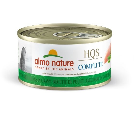 ALMO COMPLETE CHAT POULET ET HARICOTS VERTS EN SAUCE 70GR